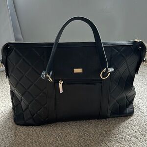 NEW Badgley Mischka Quilted Weekender Tote Bag